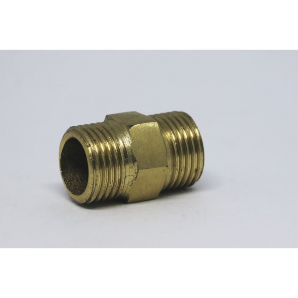 Niple Latao 1/2 Npt X 1/2 Npt - Sextavado